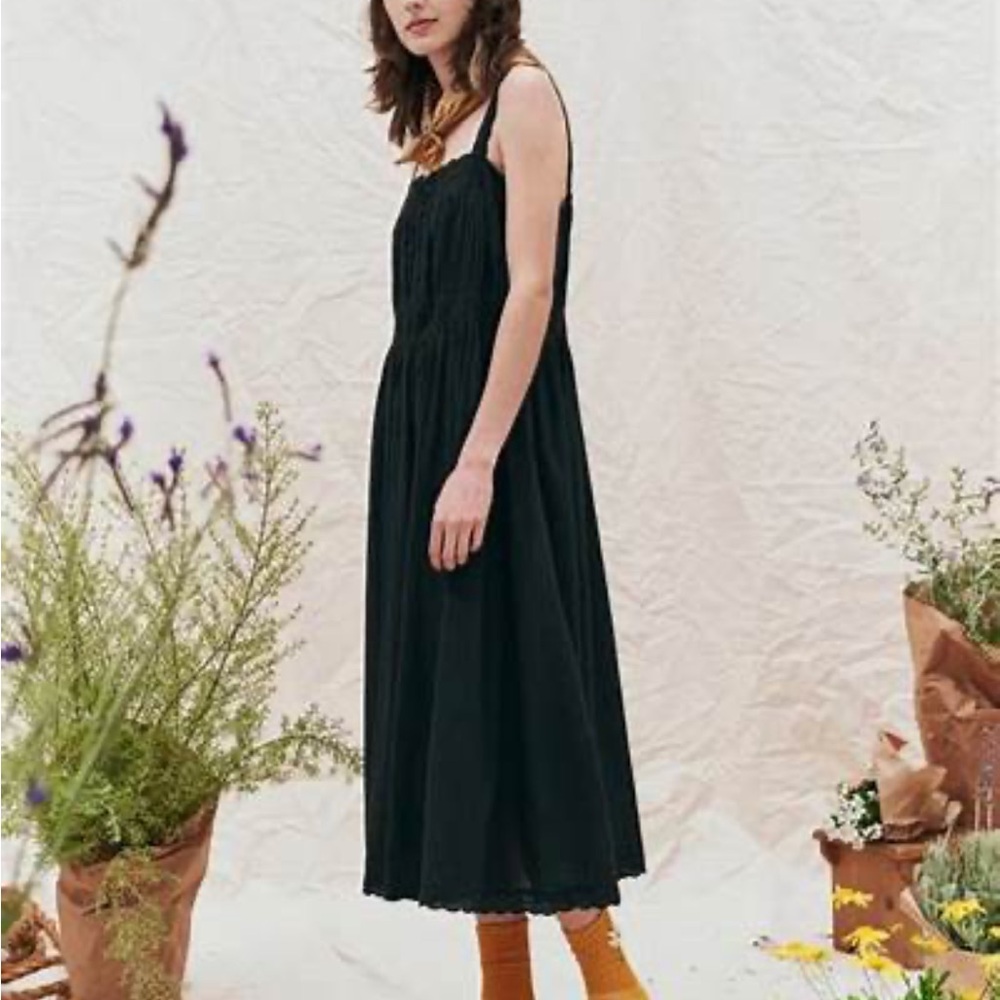 NWT The Great. Black cotton cachet dress. Size 1. - Picture 10 of 10